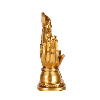 Brass Superfine Ganesha and Lakshmi Seated 5"