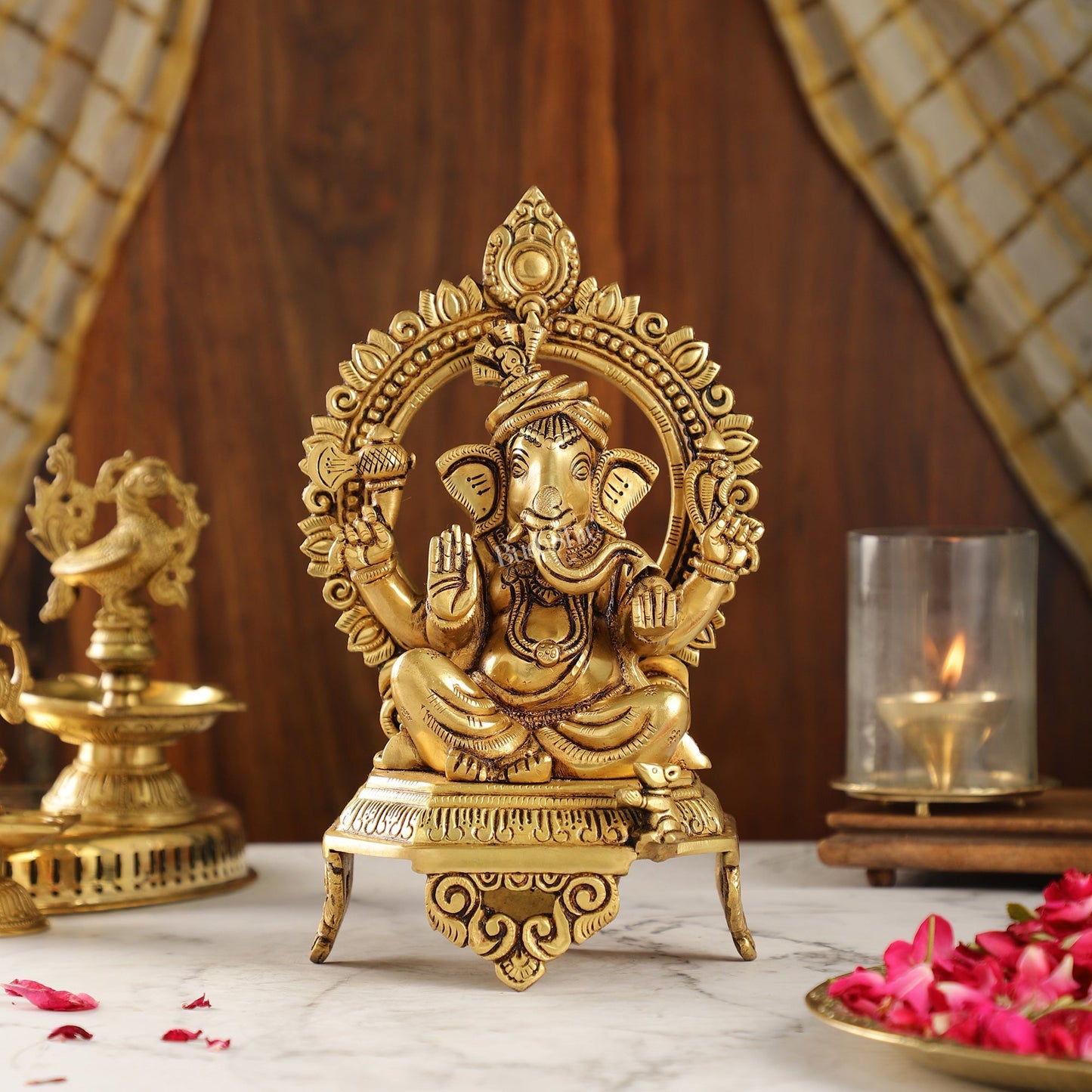 Brass Superfine Ganesha idol 10.5 "