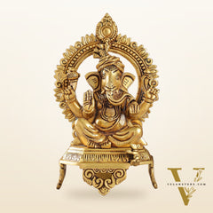 Brass Superfine Ganesha idol 10.5 "