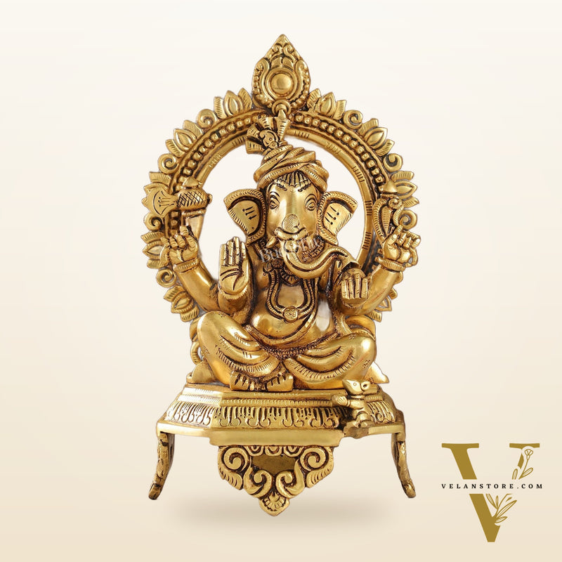 Brass Superfine Ganesha idol 10.5 "