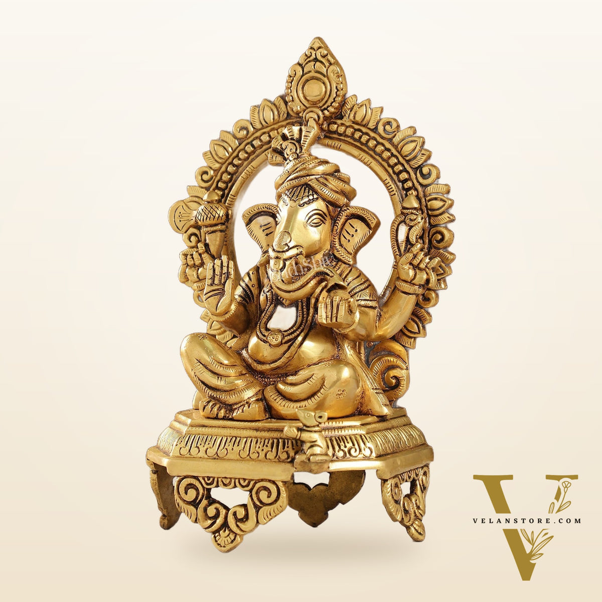 Brass Superfine Ganesha idol 10.5 "