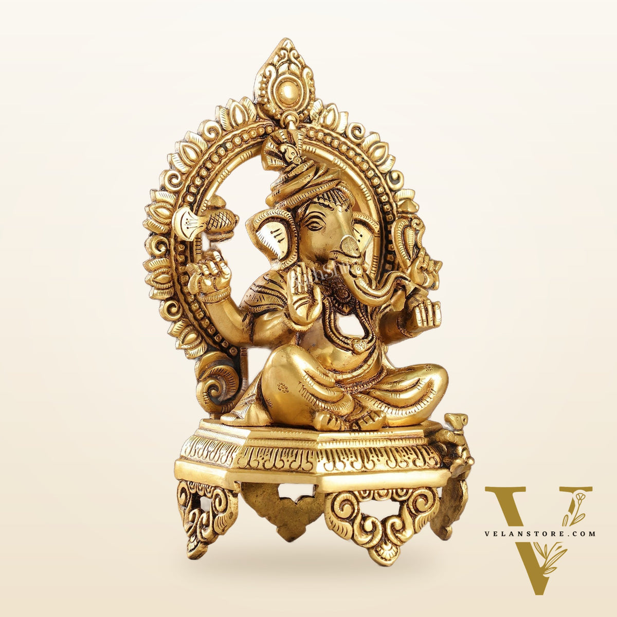 Brass Superfine Ganesha idol 10.5 "