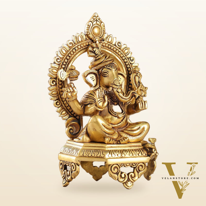 Brass Superfine Ganesha idol 10.5 "