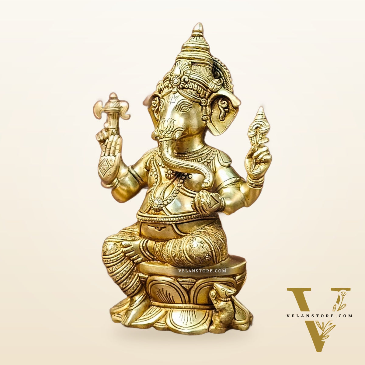 Brass Superfine Ganesha Idol - 12" Height