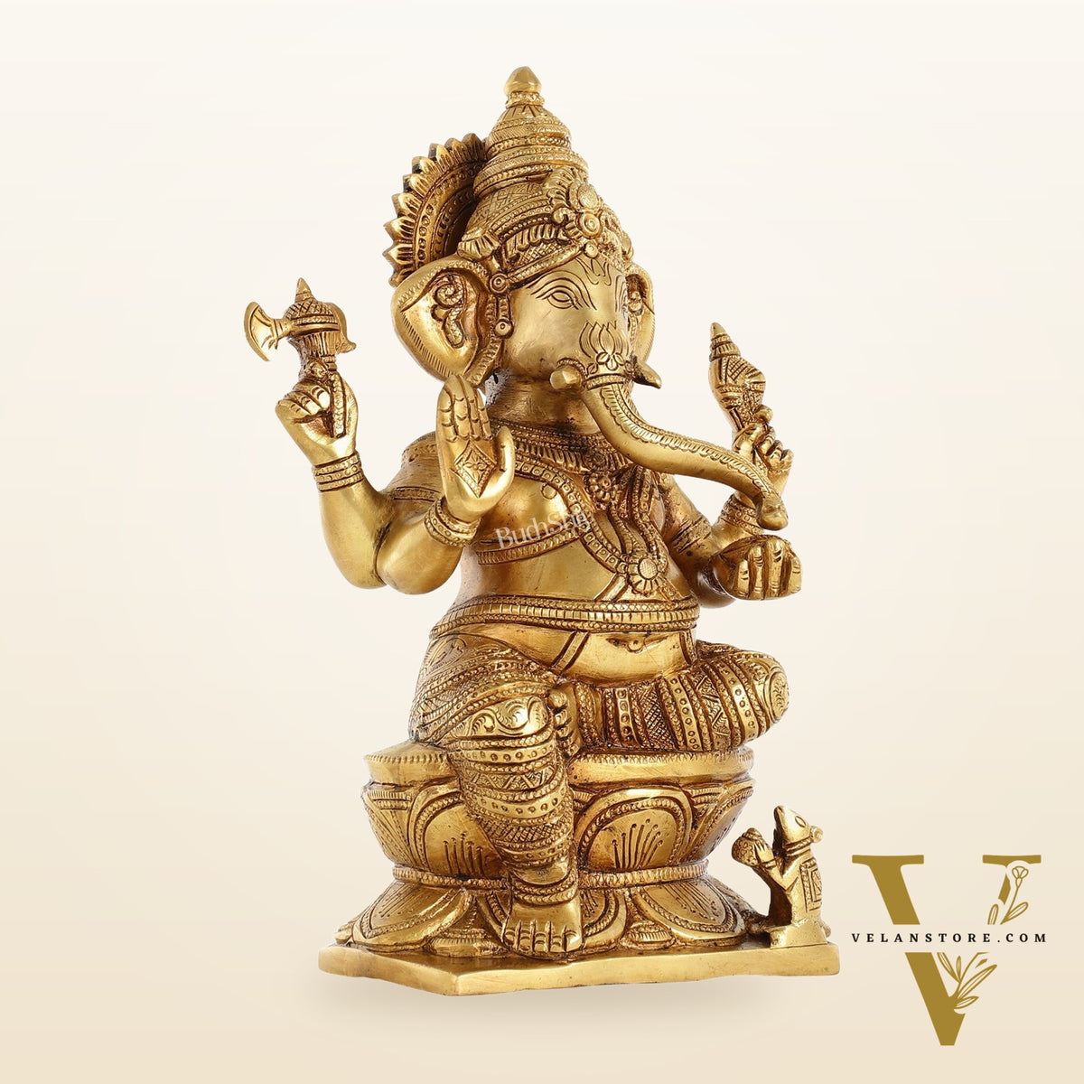 Brass Superfine Ganesha Idol - 12" Height