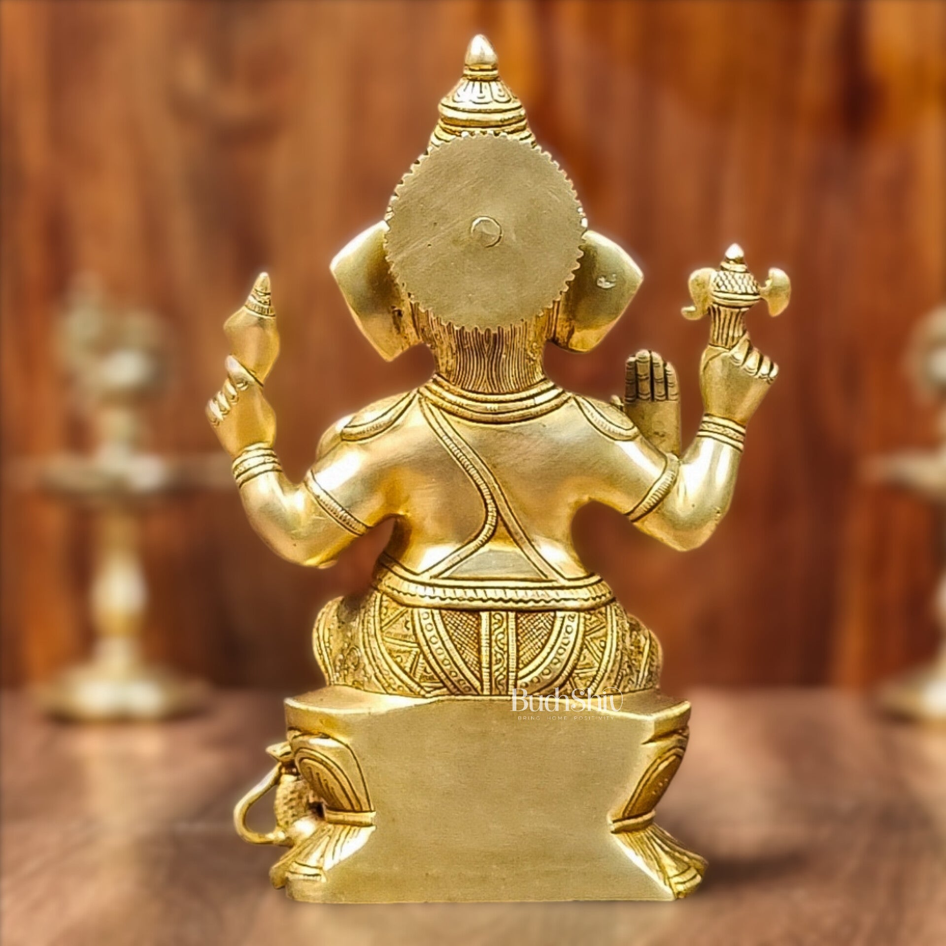 Brass Superfine Ganesha Idol - 12" Height