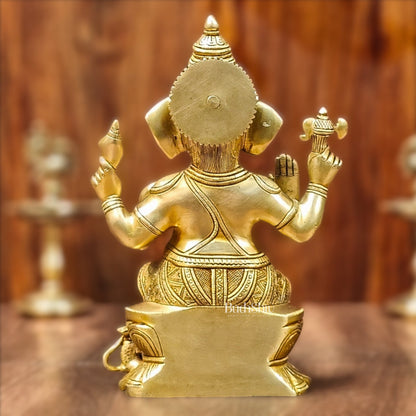 Brass Superfine Ganesha Idol - 12" Height