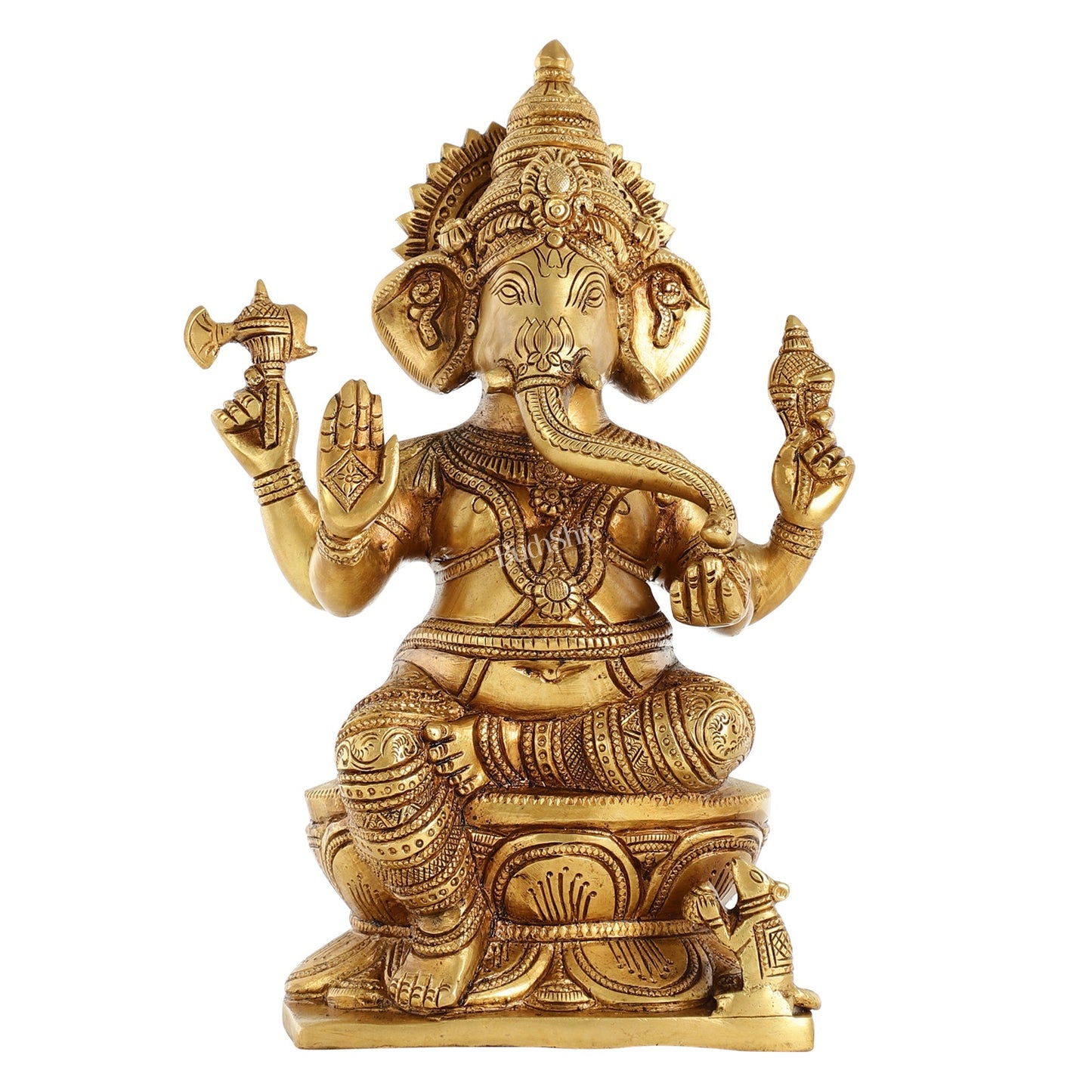 Brass Superfine Ganesha Idol - 12" Height