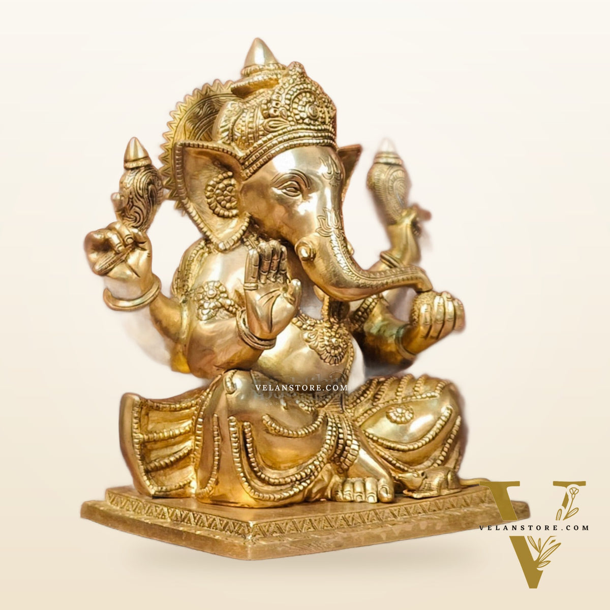 Brass Superfine Ganesha Idol 15"