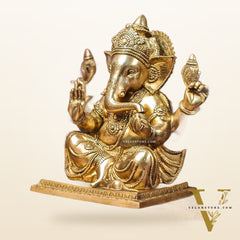Brass Superfine Ganesha Idol 15"