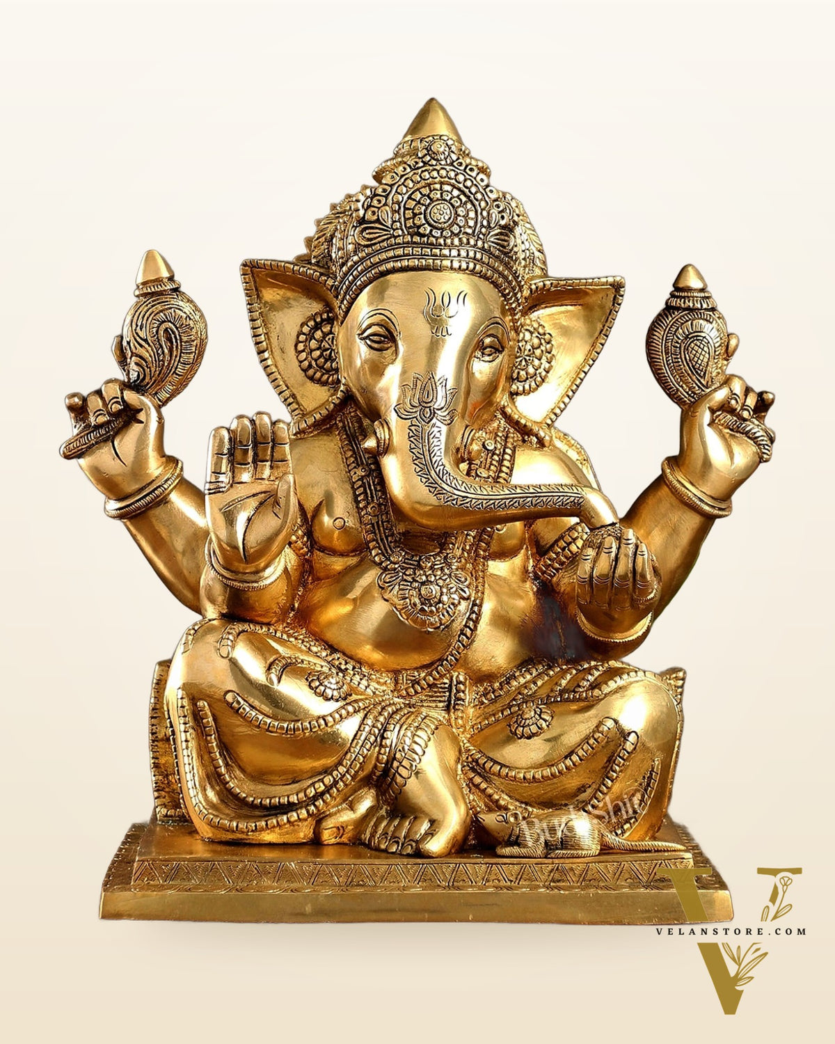 Brass Superfine Ganesha Idol 15"