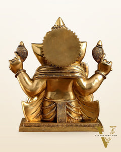 Brass Superfine Ganesha Idol 15"