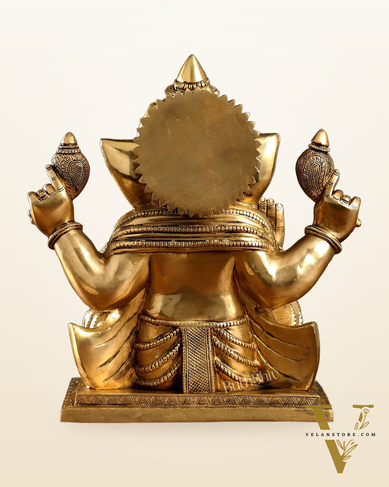 Brass Superfine Ganesha Idol 15"