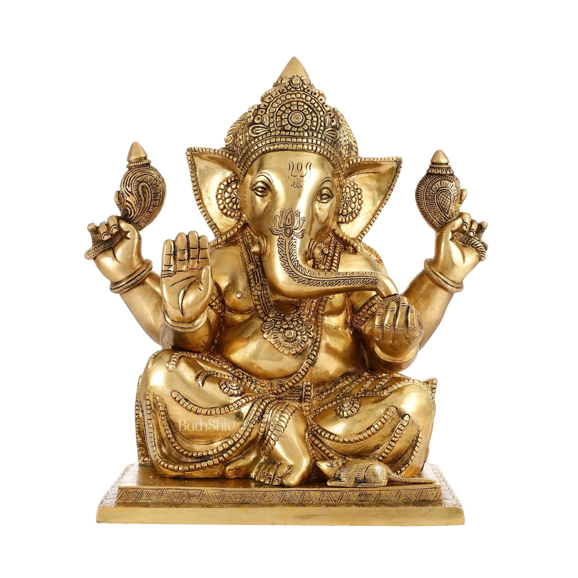 Brass Superfine Ganesha Idol 15"