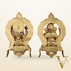 Brass Superfine Ganesha Lakshmi 10.5 "