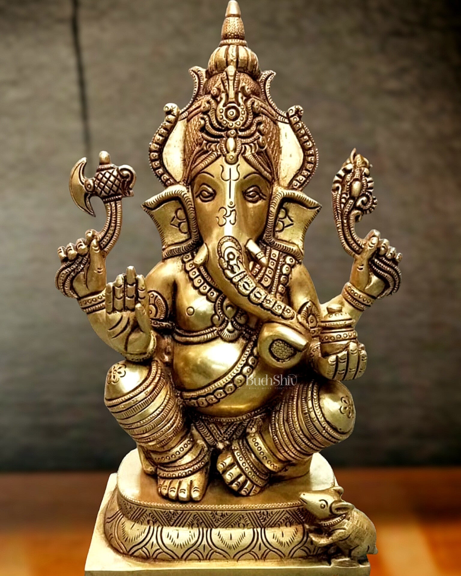 Brass Superfine Ganesha statue 12 inch