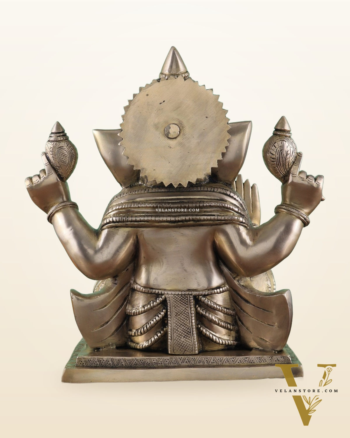 Brass Superfine Ganesha statue 15" matte finish