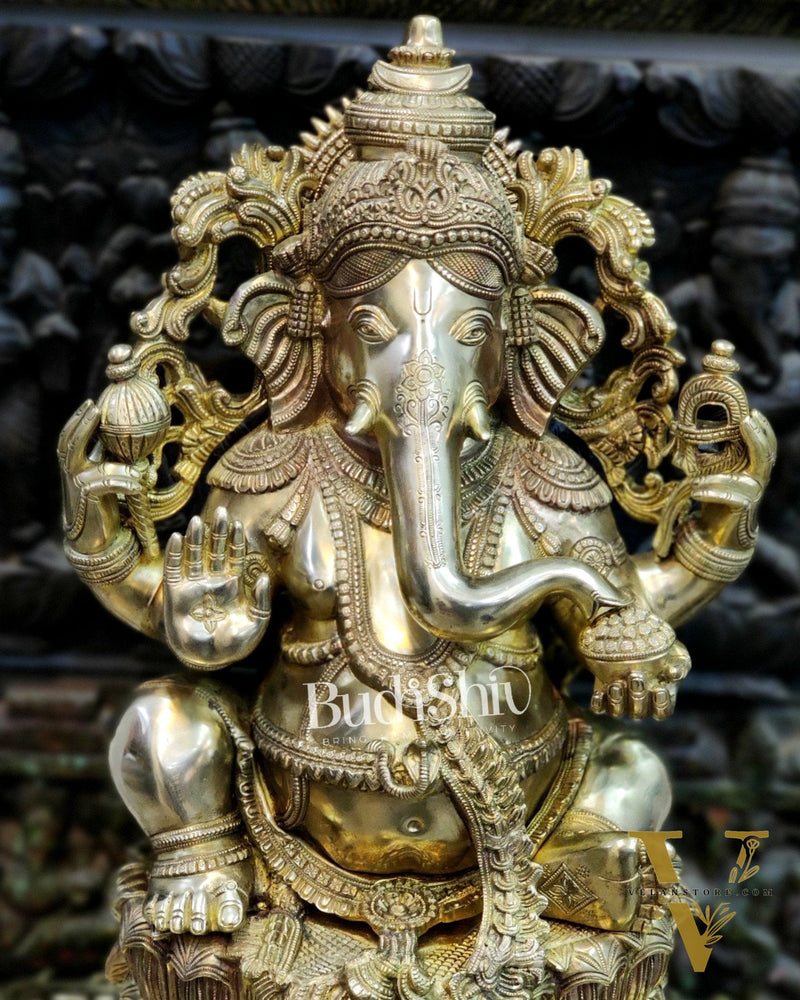 Brass Superfine Ganesha Statue 24"