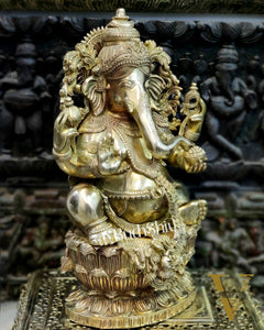 Brass Superfine Ganesha Statue 24"