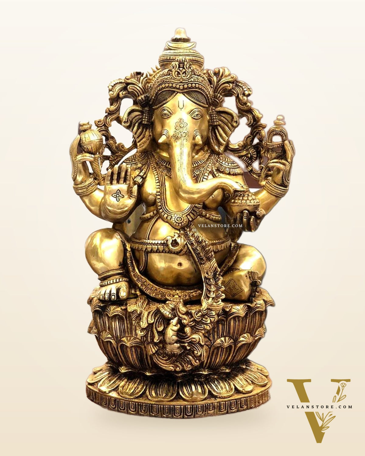 Brass Superfine Ganesha Statue 24"