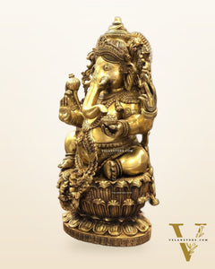 Brass Superfine Ganesha Statue 24"