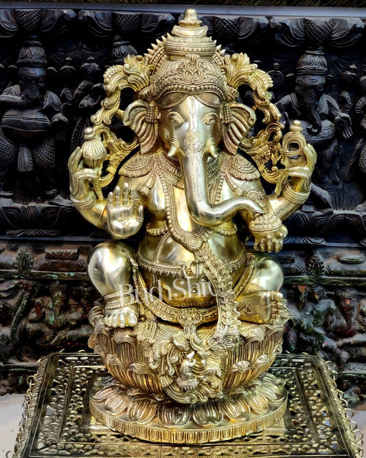 Brass Superfine Ganesha Statue 24"