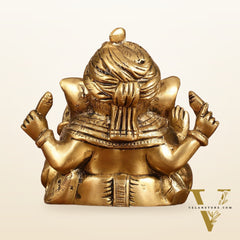Brass Superfine Ganesha statue 7.5 inch