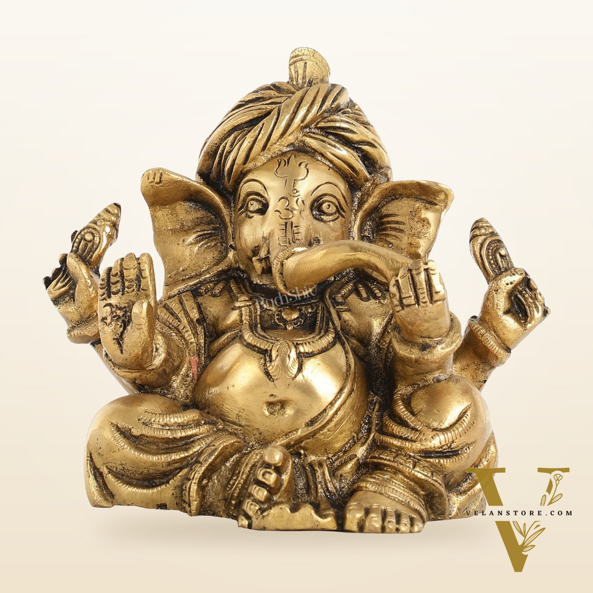 Brass Superfine Ganesha statue 7.5 inch