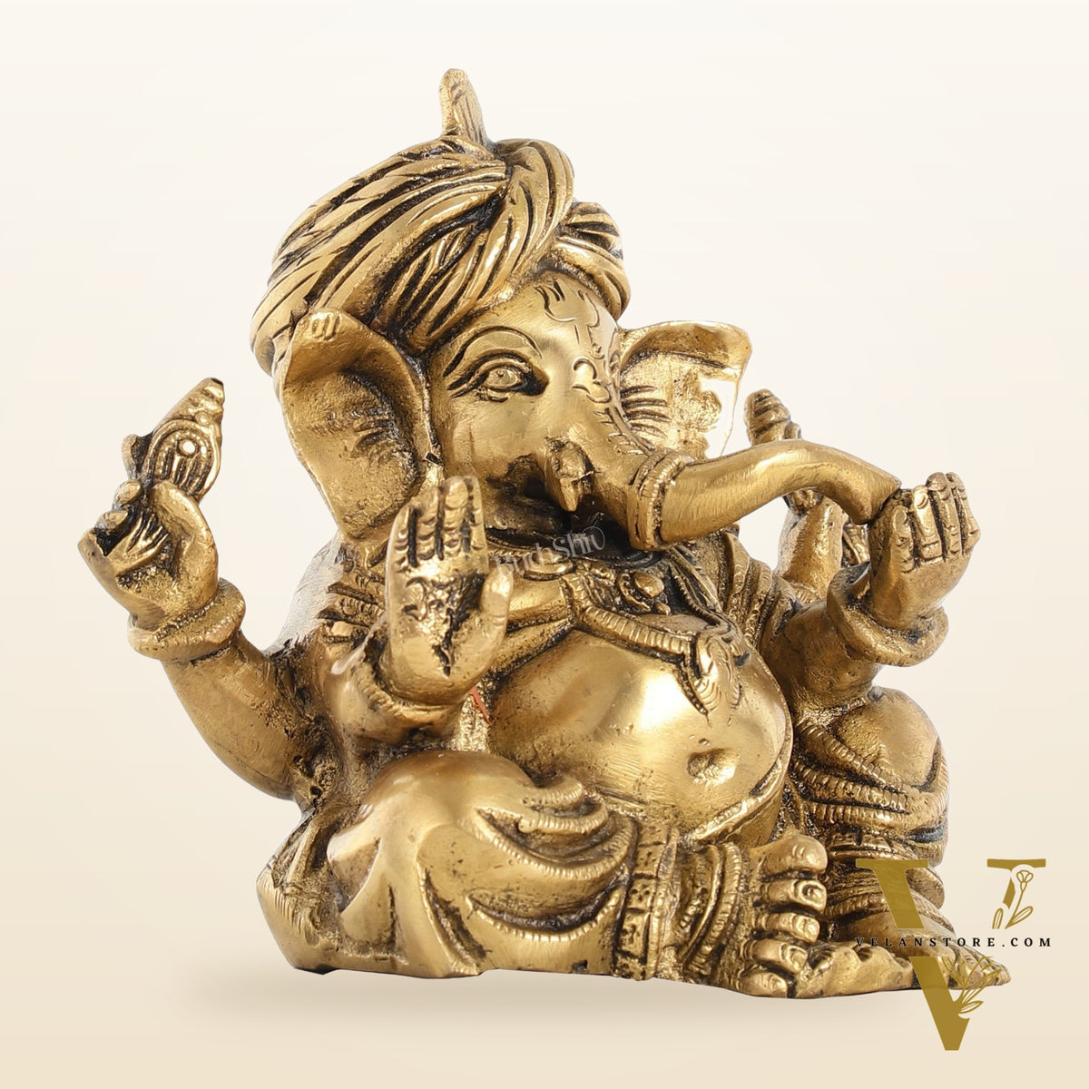 Brass Superfine Ganesha statue 7.5 inch