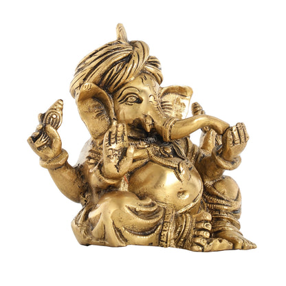Brass Superfine Ganesha statue 7.5 inch