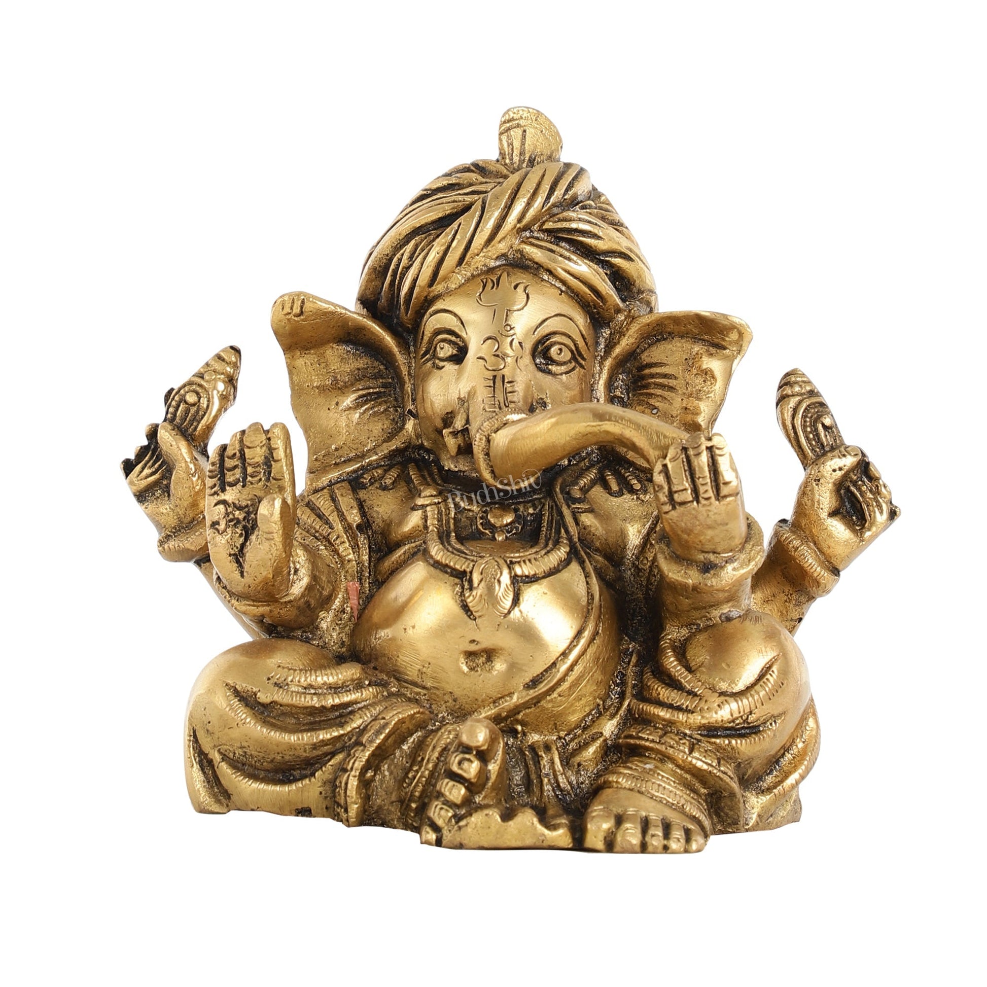 Brass Superfine Ganesha statue 7.5 inch