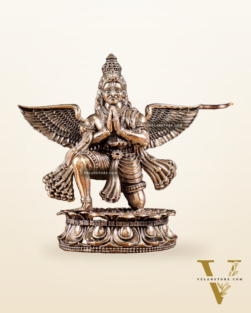 Brass Superfine Garuda Idol – Intricately Handcrafted 4.5 inch