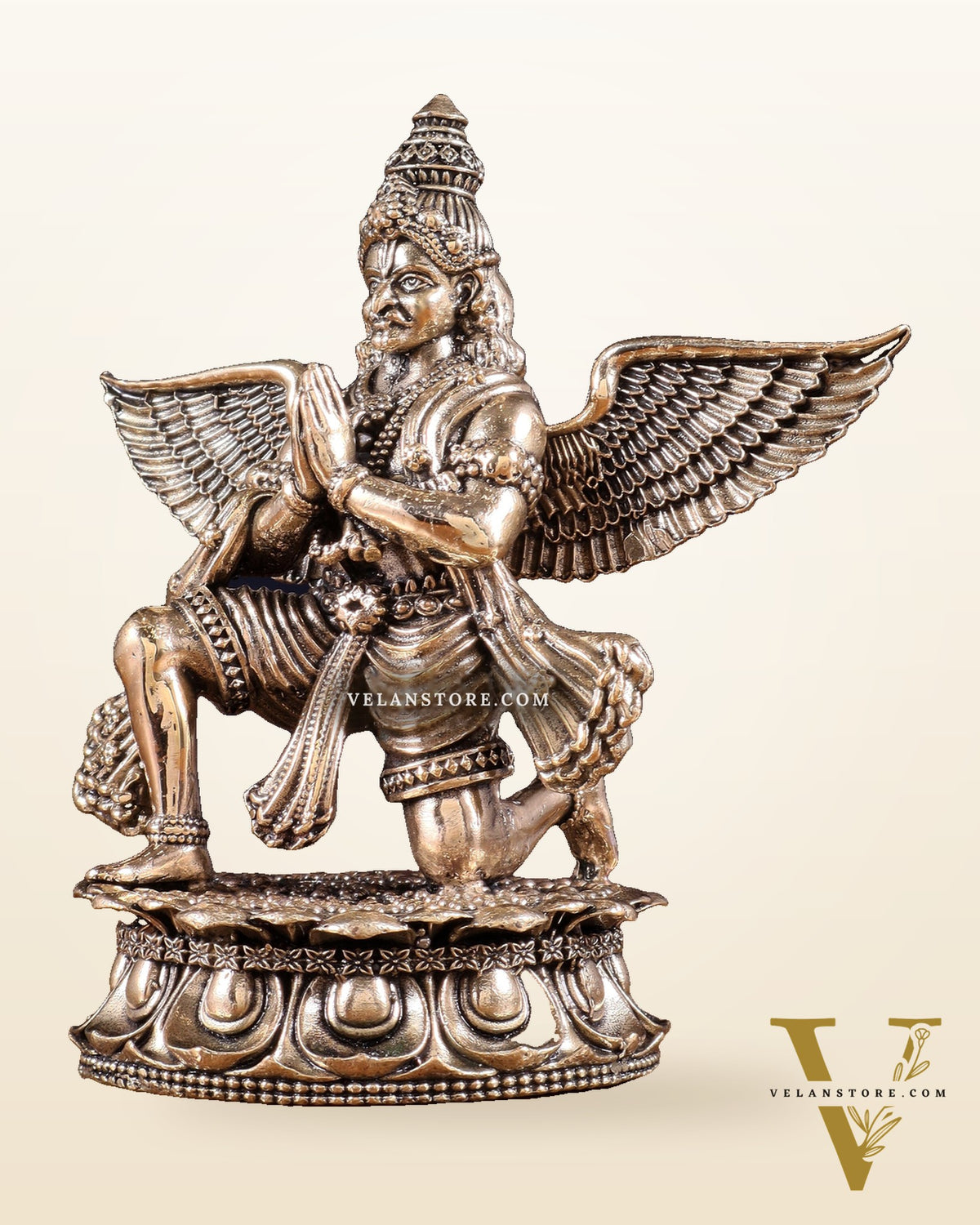 Brass Superfine Garuda Idol – Intricately Handcrafted 4.5 inch