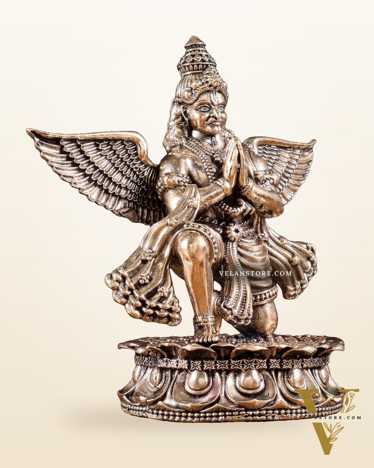Brass Superfine Garuda Idol – Intricately Handcrafted 4.5 inch