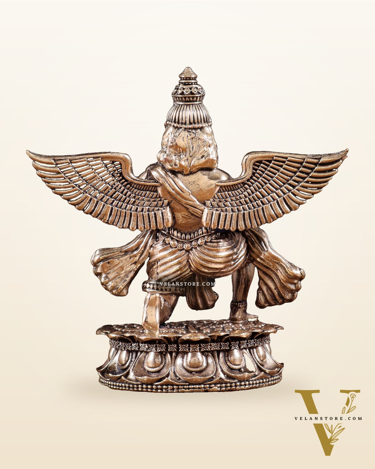 Brass Superfine Garuda Idol – Intricately Handcrafted 4.5 inch