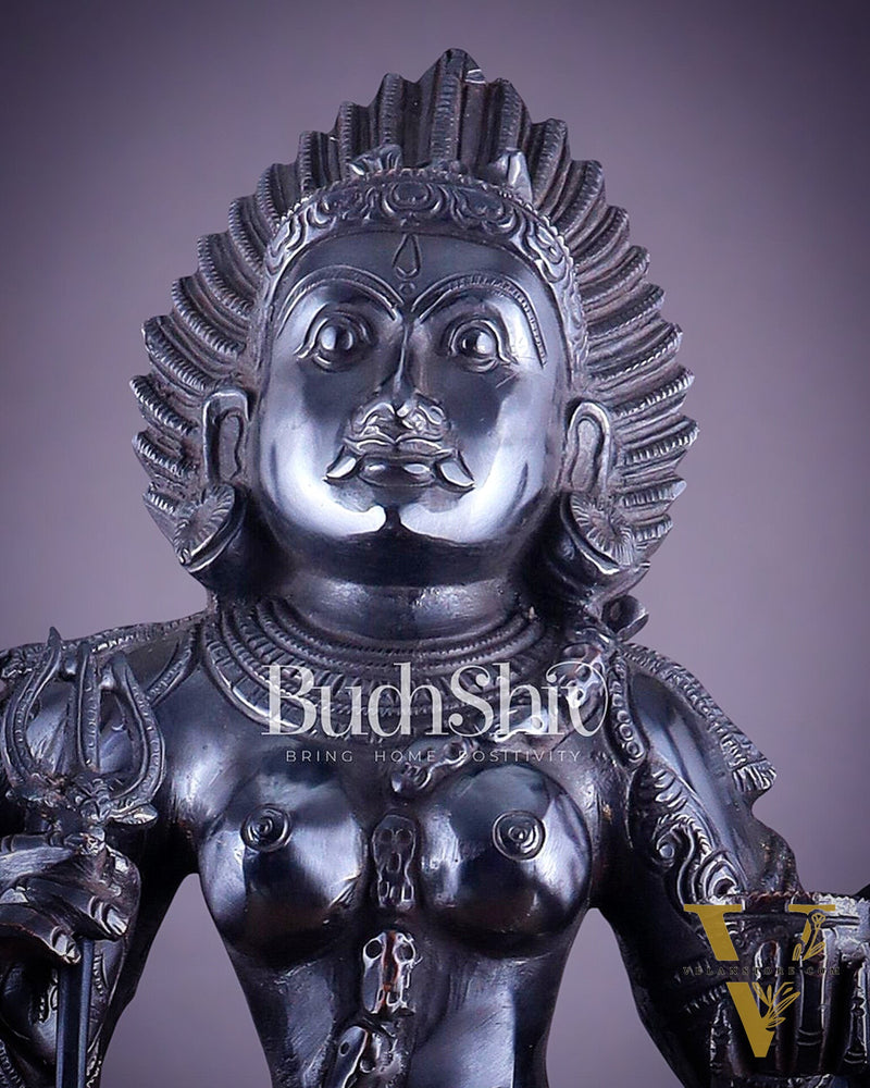 Brass Superfine Goddess Kali as Bhairavi statue 24"