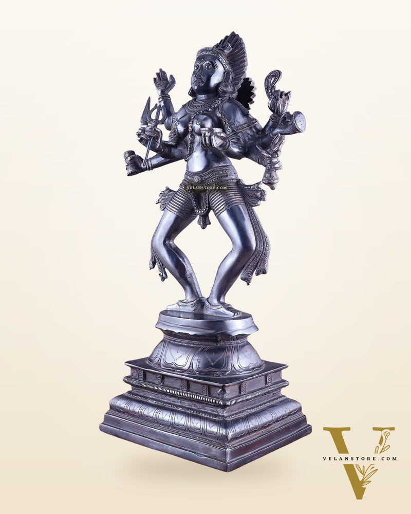 Brass Superfine Goddess Kali as Bhairavi statue 24"
