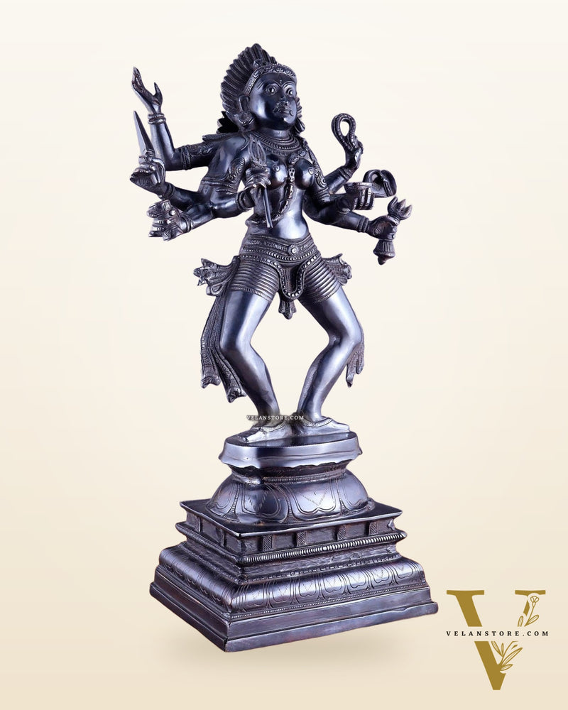 Brass Superfine Goddess Kali as Bhairavi statue 24"