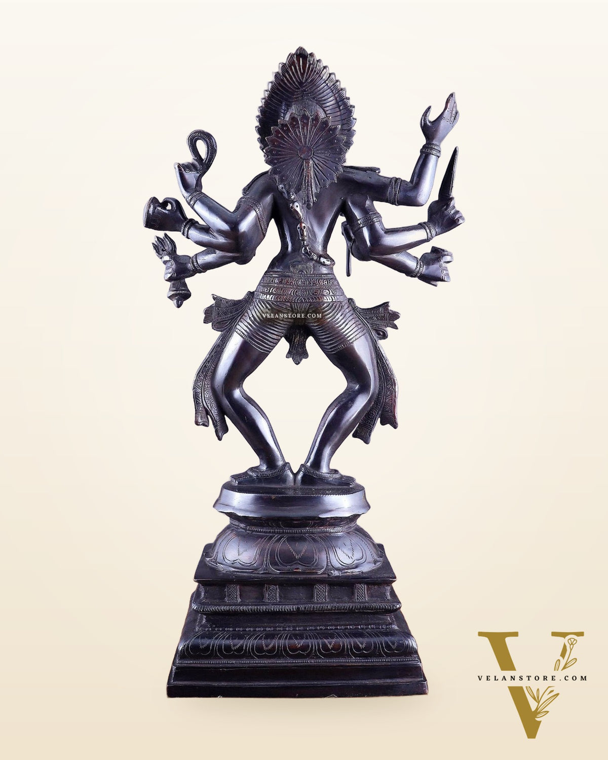 Brass Superfine Goddess Kali as Bhairavi statue 24"
