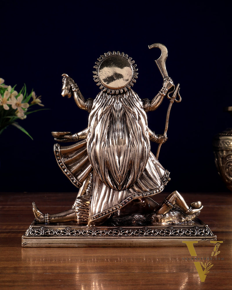 Brass Superfine Goddess Kali Statue | Divine Energy & Protection 5 inch