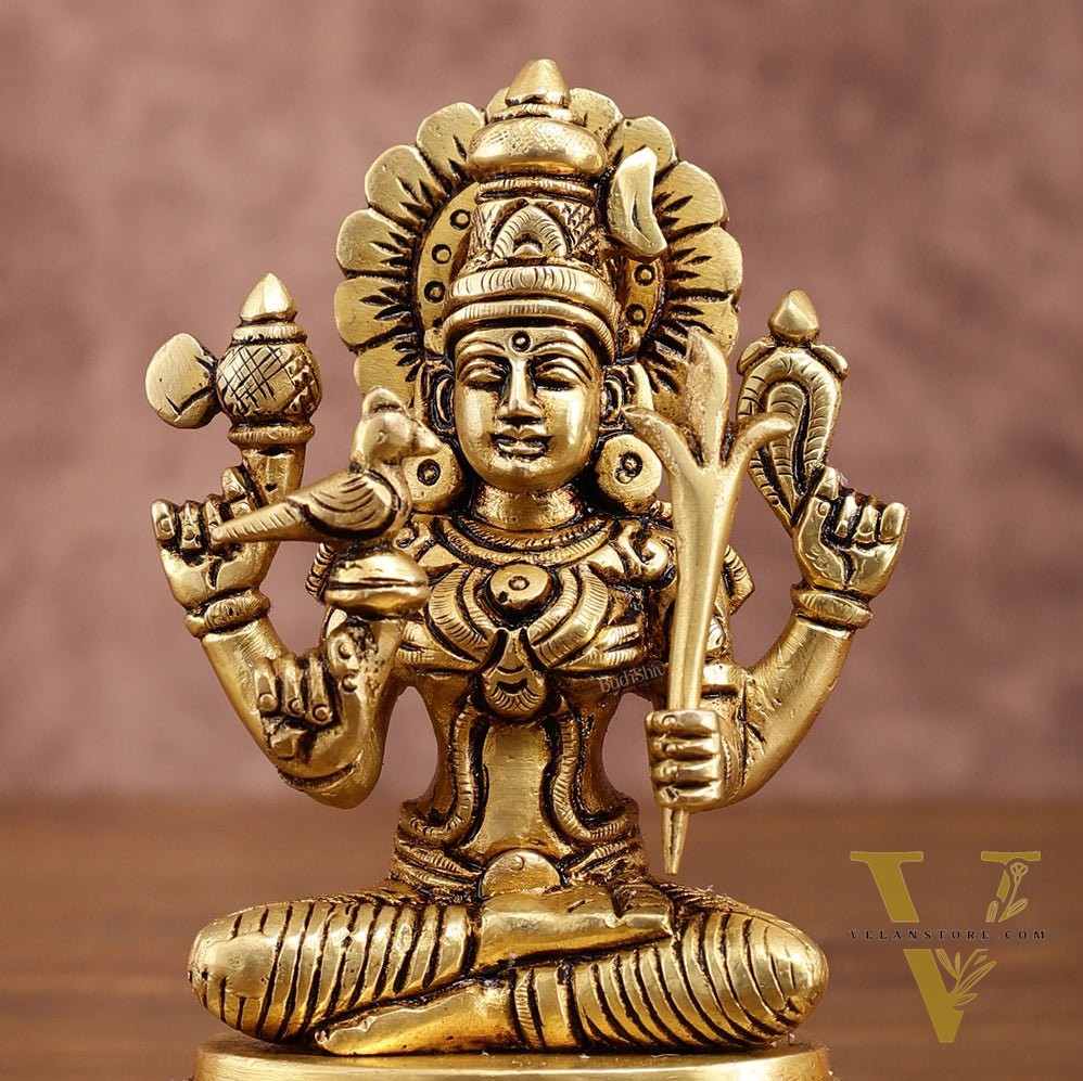 Brass Superfine Goddess Lalitadevi Rajarajeshwari Idol | 5-inch, 1 kg