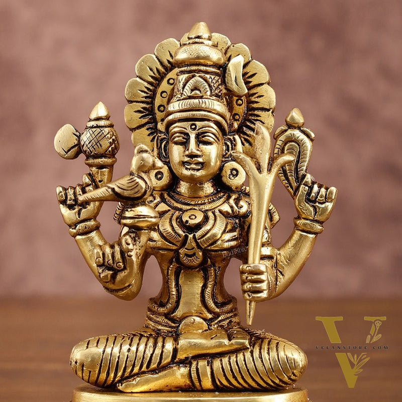 Brass Superfine Goddess Lalitadevi Rajarajeshwari Idol | 5-inch, 1 kg