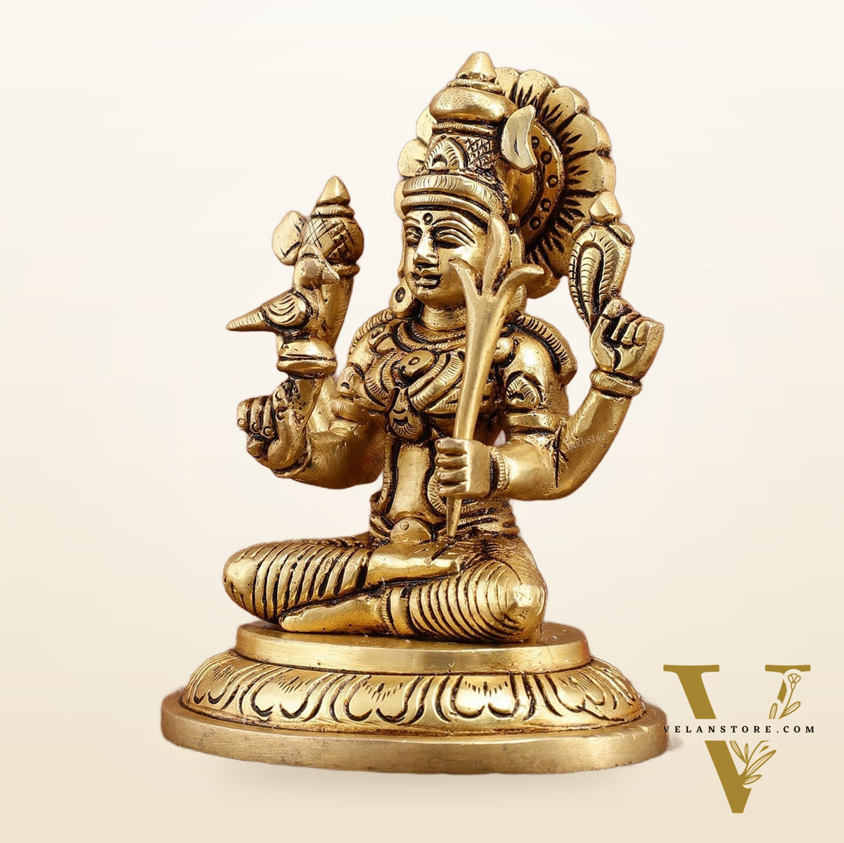 Brass Superfine Goddess Lalitadevi Rajarajeshwari Idol | 5-inch, 1 kg