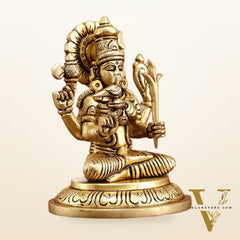 Brass Superfine Goddess Lalitadevi Rajarajeshwari Idol | 5-inch, 1 kg