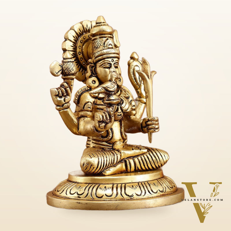 Brass Superfine Goddess Lalitadevi Rajarajeshwari Idol | 5-inch, 1 kg