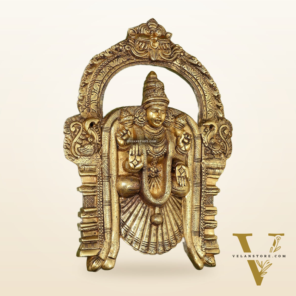Brass Superfine Goddess Padmavathi Thayar 20 inch wall hanging