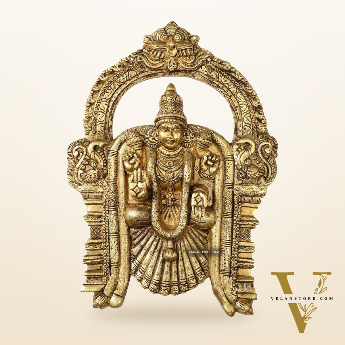 Brass Superfine Goddess Padmavathi Thayar 20 inch wall hanging