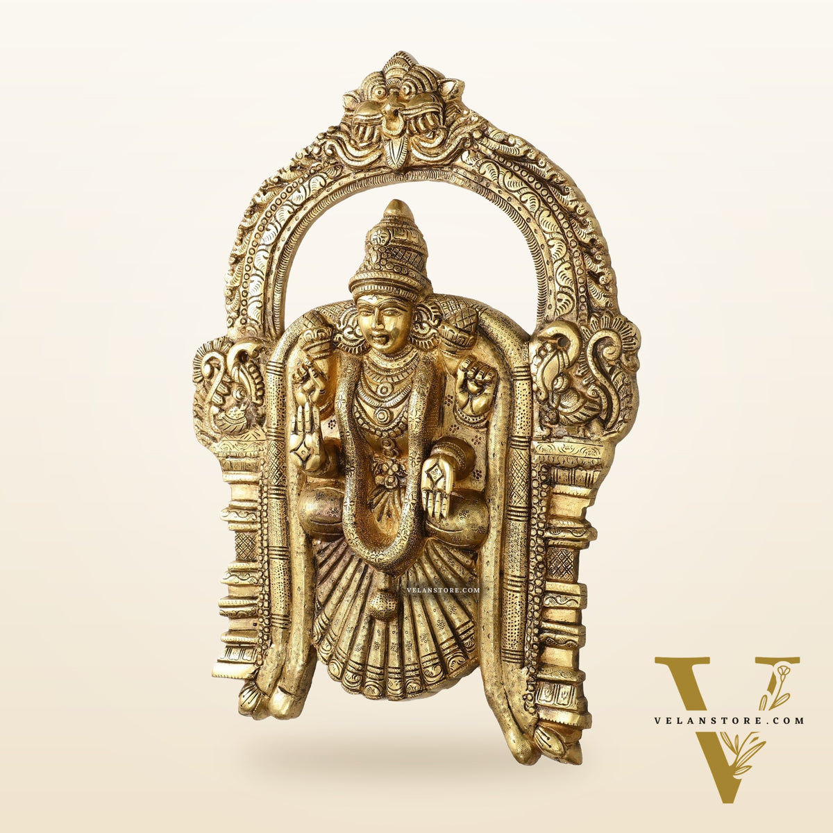 Brass Superfine Goddess Padmavathi Thayar 20 inch wall hanging