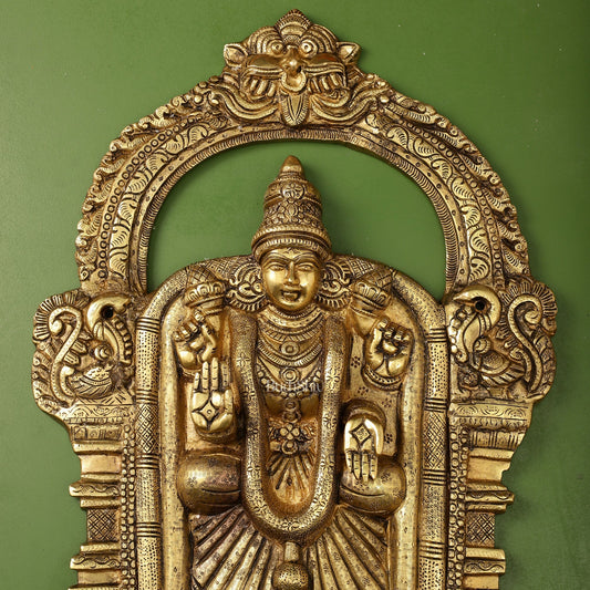 Brass Superfine Goddess Padmavathi Thayar 20 inch wall hanging