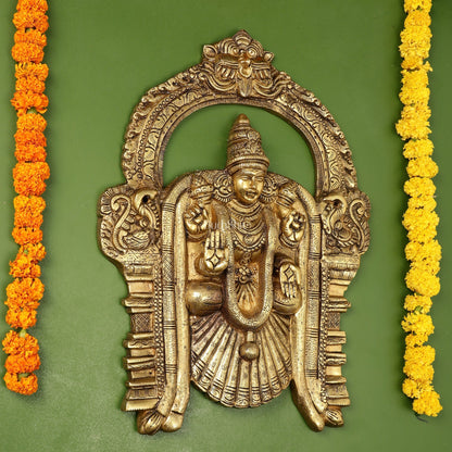 Brass Superfine Goddess Padmavathi Thayar 20 inch wall hanging